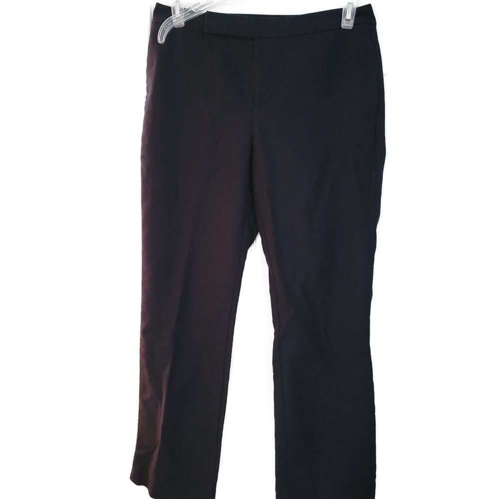 Lauren‎ Ralph Lauren Camaron Pants Size 10 Blue Classic Mid Rise Work Tail